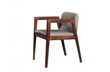 Modrest Avrum Modern Dark Grey Eco-Leather Dining Chair (Set of 2)