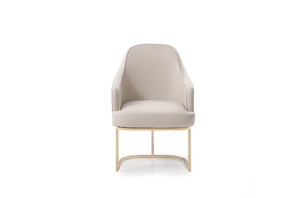 Modrest Tyler Modern Grey & Gold Dining Chair