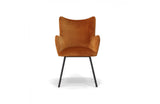 Modrest Barrett Modern Orange & Black Dining Chair