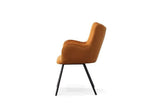 Modrest Barrett Modern Orange & Black Dining Chair