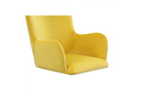 Modrest Barrett Modern Yellow Velvet Dining Chair