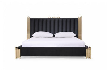 Modrest Token Modern Black & Gold Bed