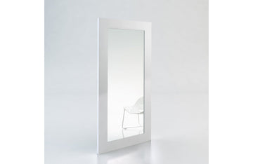 Modrest Beth Modern White Floor Mirror