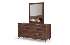 Nova Domus Brooklyn Italian Modern Walnut Mirror