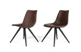 Modrest Condor Modern Brown Dining Chair (Set of 2)