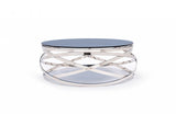Modrest Tulare Contemporary Smoked Glass Coffee Table