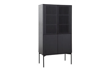 Modrest Dawes Modern Black Oak Tall Buffet