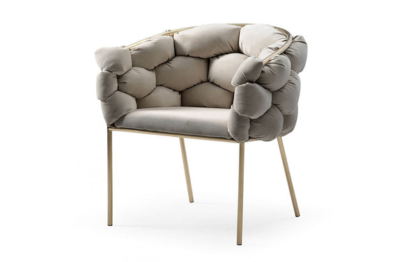 Modrest Debra Modern Grey Fabric Dining Chair