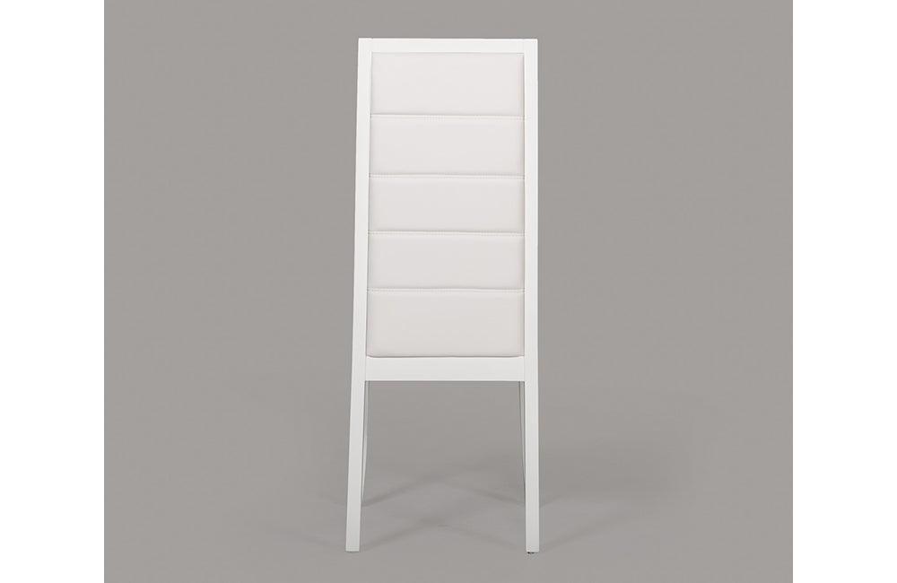 Donna Contemporary White Leatherette Dining Chair (Set of 2)