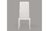 Donna Contemporary White Leatherette Dining Chair (Set of 2)