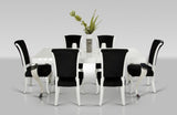 Bryan Modern White & Black Dining Set