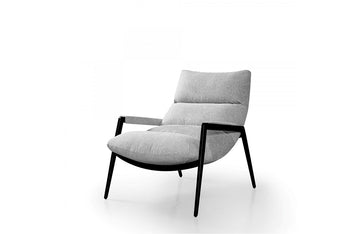 Modrest Modern Homer Accent Grey Fabric Chair