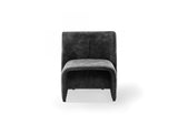 Modrest Modern Jarvis Accent Dark Grey Fabric Chair