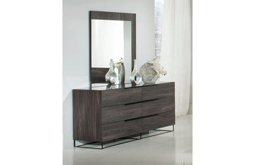Nova Domus Enzo Italian Modern Grey Oak Mirror