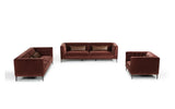Divani Casa Ansted 3 Piece Modern Fabric Sofa Set
