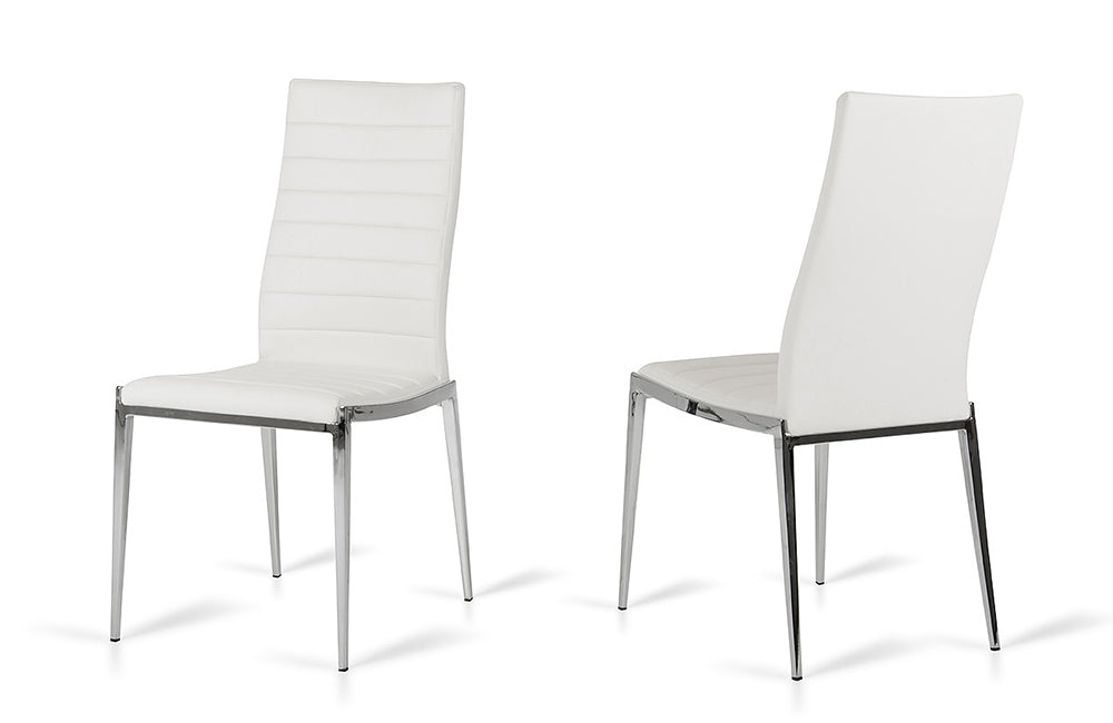 Libby Modern White Leatherette Dining Chair (Set of 2)