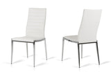 Libby Modern White Leatherette Dining Chair (Set of 2)