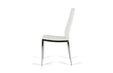 Libby Modern White Leatherette Dining Chair (Set of 2)
