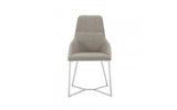 Stark - Modern Light Grey Fabric Dining Chair (Set of 2)