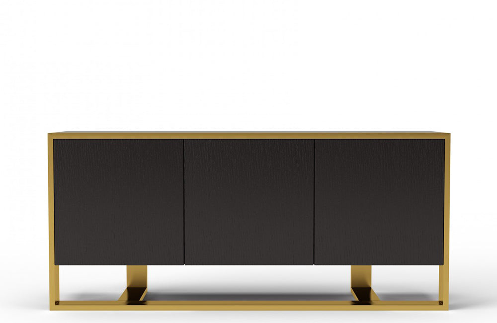 Modrest Modern Fauna Wenge and Brass Buffet