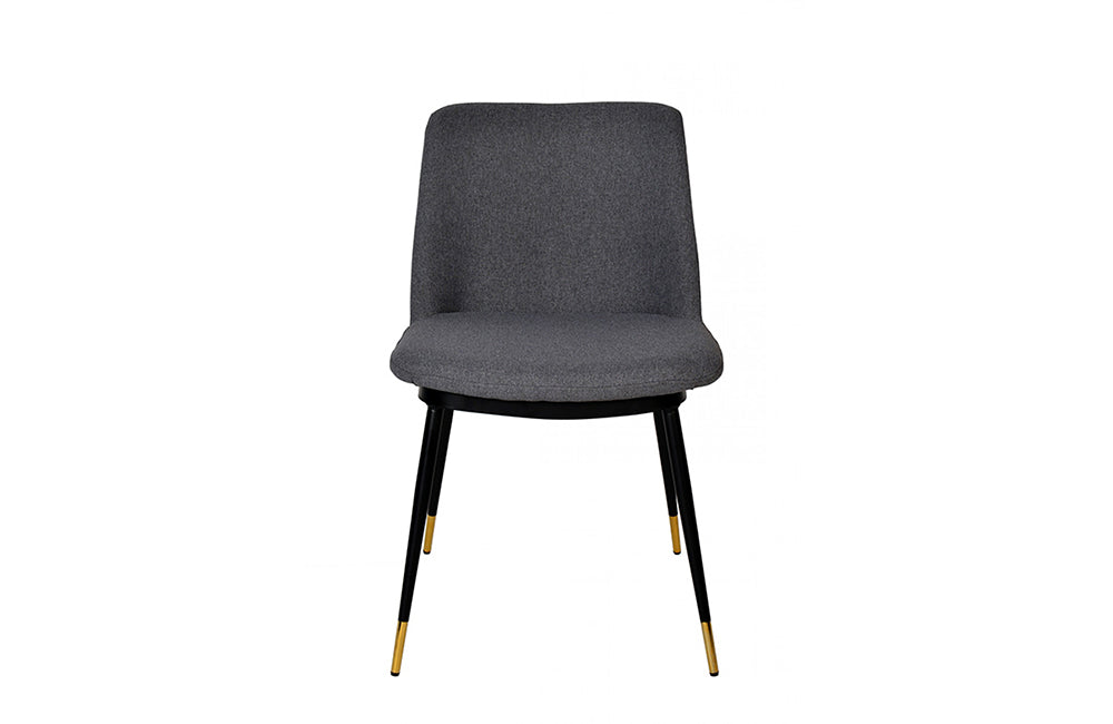 Modrest Batson Modern Grey Fabric Dining Chair (Set of 2)