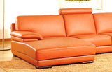 Roberto Modern Leather Sectional Sofa