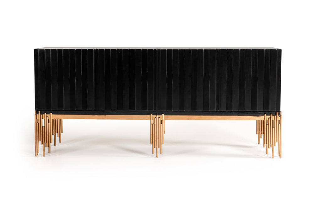 Modrest Token Modern Black & Rosegold Buffet