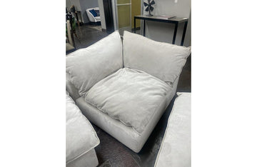 Divani Casa Garman Modern Light Grey Corner