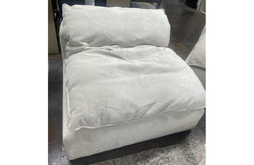 Divani Casa Garman Modern Light Grey Armless Seater