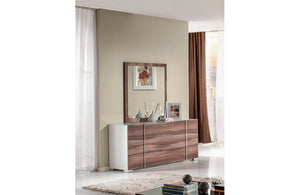 Nova Domus Giovanna Italian Modern Cherry Mirror