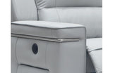 Camryn Modern Grey Leatherette Sofa Set