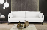 Divani Casa Higgins Modern White Fabric Sofa
