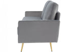 Divani Casa Huffine Modern Grey Fabric Sofa