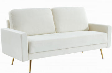 Divani Casa Huffine Modern Beige Fabric Sofa