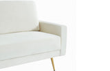 Divani Casa Huffine Modern Beige Fabric Sofa