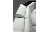 Tempo Contemporary Leather Sectional Sofa White