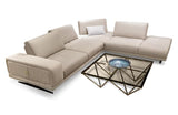 Cruz Italian Modern Leather Sectional Sofa