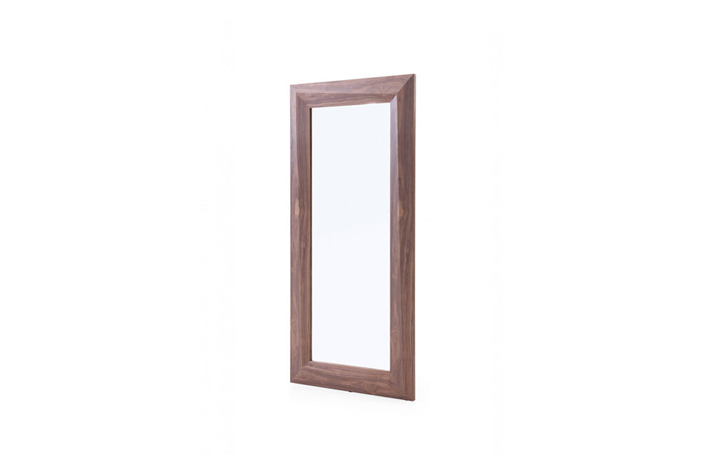 Modrest Calem Modern Walnut Floor Mirror