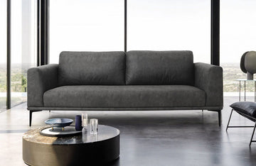 Divani Casa Jada Modern Dark Grey Loveseat