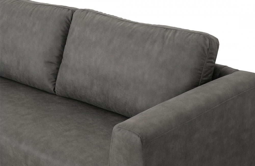 Divani Casa Jada Modern Dark Grey Fabric Sofa