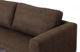 Divani Casa Jada Modern Brown Fabric Sofa