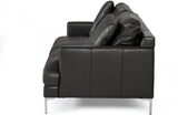 Divani Casa Janina Modern Dark Grey Leather Sofa