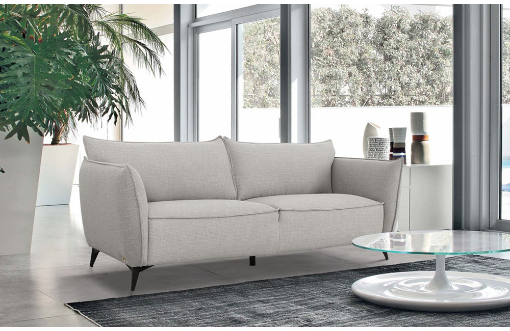 Divani Casa Jihae Modern Grey Fabric Sofa