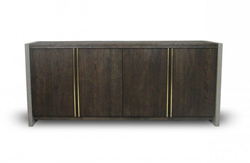 Modrest June Modern Dark Grey & Walnut Buffet