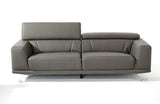 Garrett Modern Dark Grey Eco-Leather Sofa Set