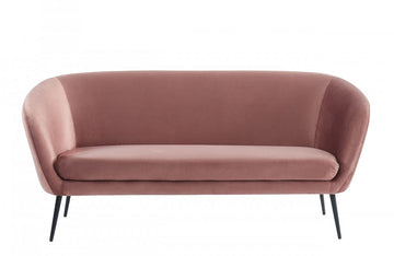 Divani Casa Koeing Modern Coral Fabric Sofa
