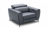 Scuzzo Reclining Motion Sofa Set Blue Grey