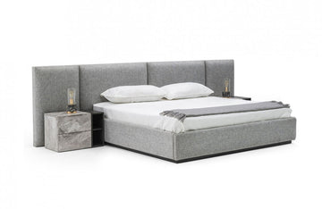 Nova Domus Maranello Modern Grey Bed