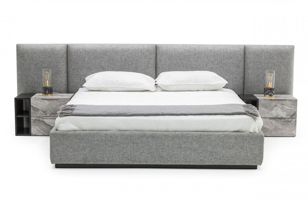 Nova Domus Maranello Modern Grey Bed