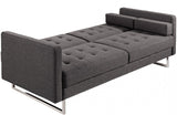 Divani Casa Bauxite Modern Grey Fabric Sofa Bed